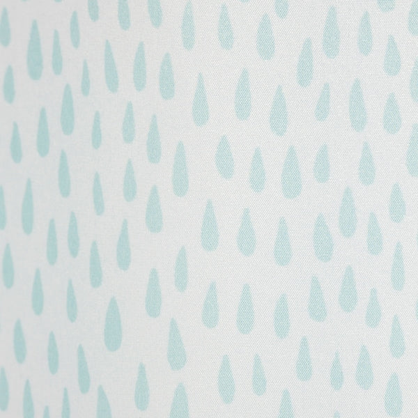 RÅNEÄLVEN Shower curtain - white/turquoise 180x200 cm , 180x200 cm