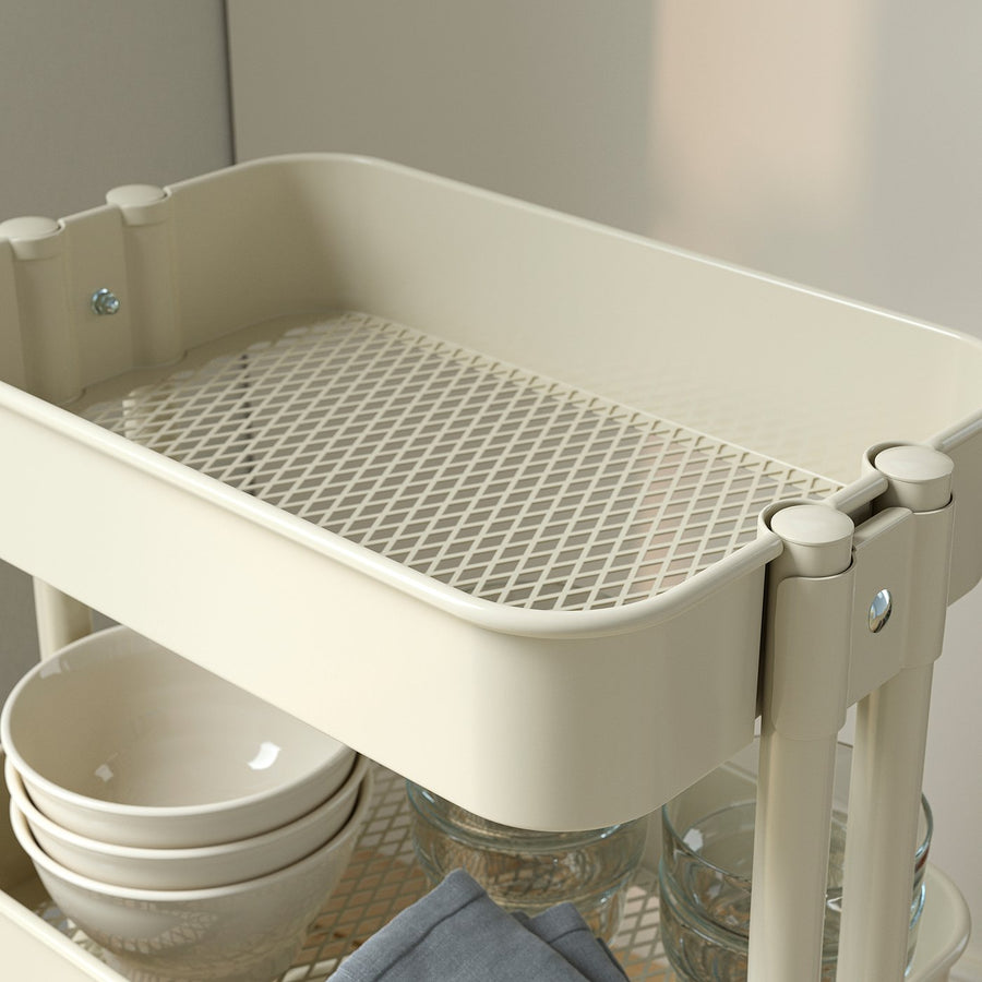 RÅSKOG trolley, beige, 35x45 cm