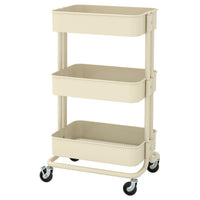 RÅSKOG trolley, beige, 35x45x77 cm