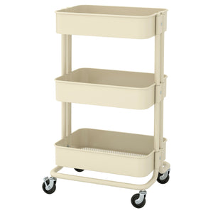 RÅSKOG trolley, beige, 35x45x77 cm