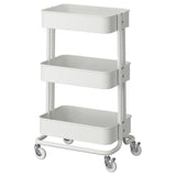 RÅSKOG trolley, white, 35x45x77 cm