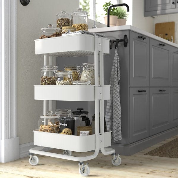 Ikea RÅSKOG - Trolley, white,35x45x77 cm