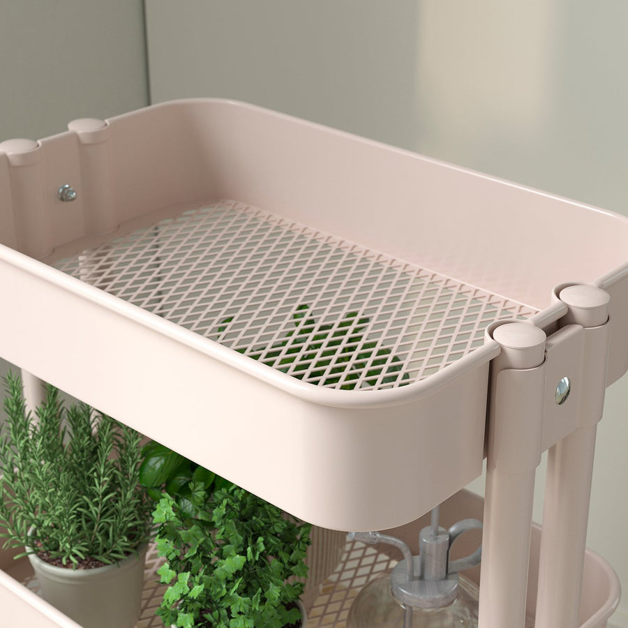 RÅSKOG trolley, pink, 28x38 cm