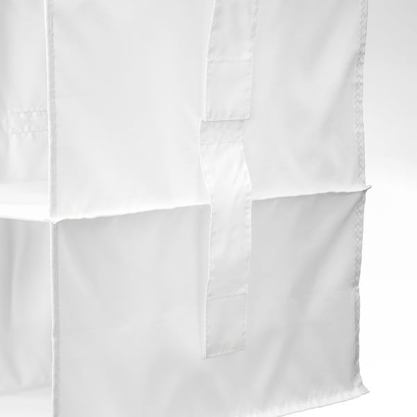 RASSLA storage with 5 compartments, white, 25x40x98 cm