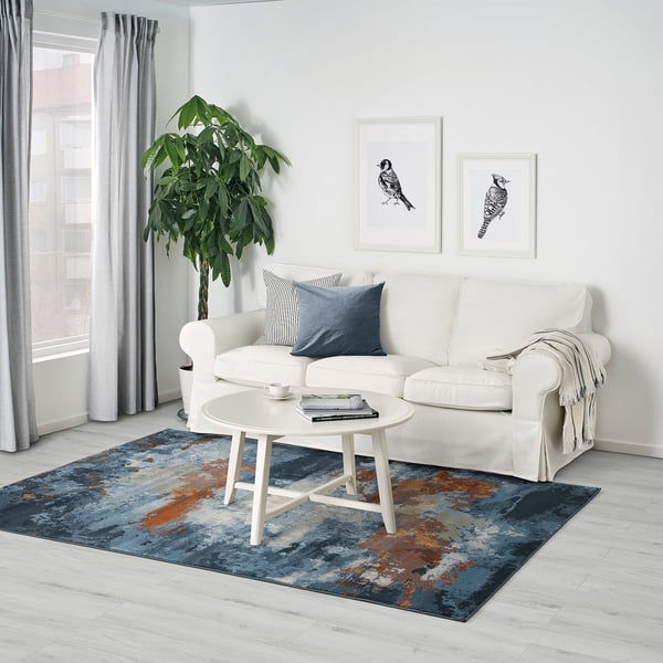 REERNÄS rug, low pile, multicolour, 160x235 cm