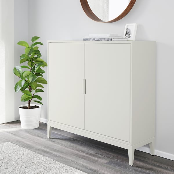 REGISSÖR cabinet, white, 118x110 cm