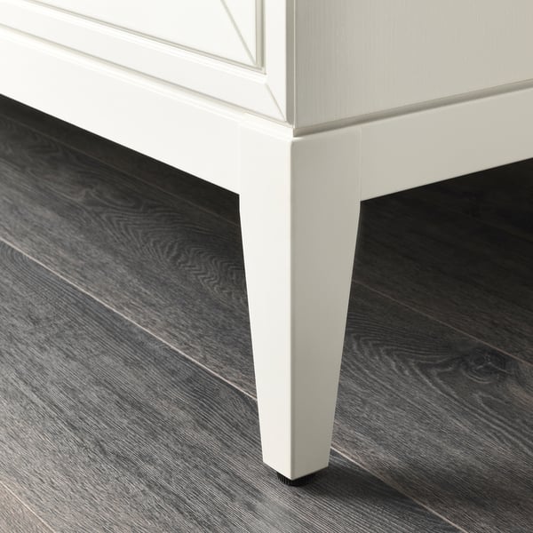 REGISSÖR - REGISSÖR Glass-door cabinet, white, 118x203 cm