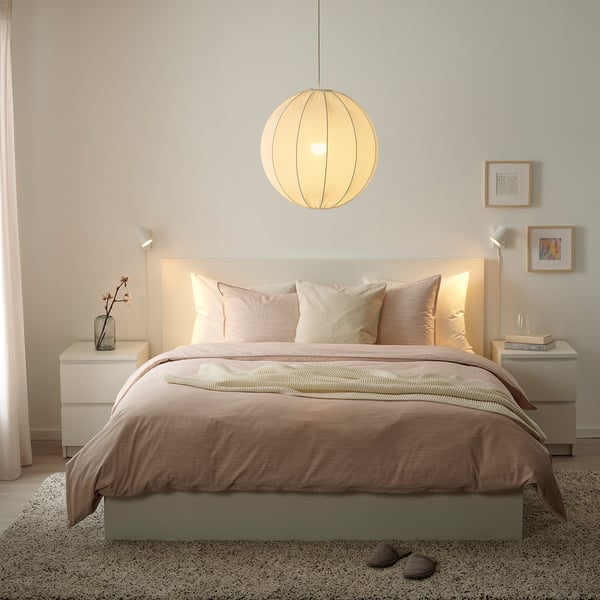 REGNSKUR / SUNNEBY pendant lamp, white, 50 cm