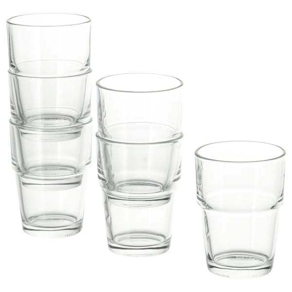 REKO glass, clear glass, 17 cl, 6 pack