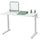 RELATERA desk combination sit/stand, white/light grey-green, 117x60 cm