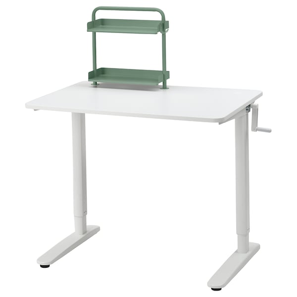 RELATERA - Desk combination sit/stand, white, 90x60 cm