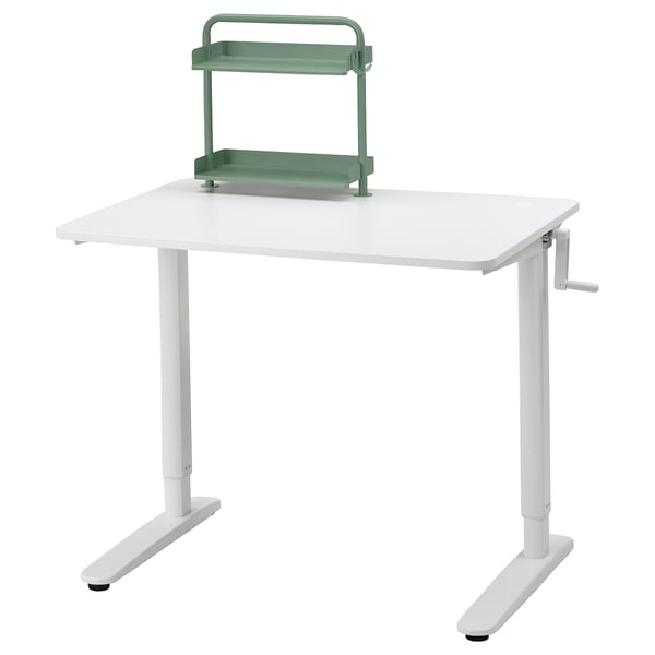 RELATERA desk combination sit/stand, white, 90x60 cm