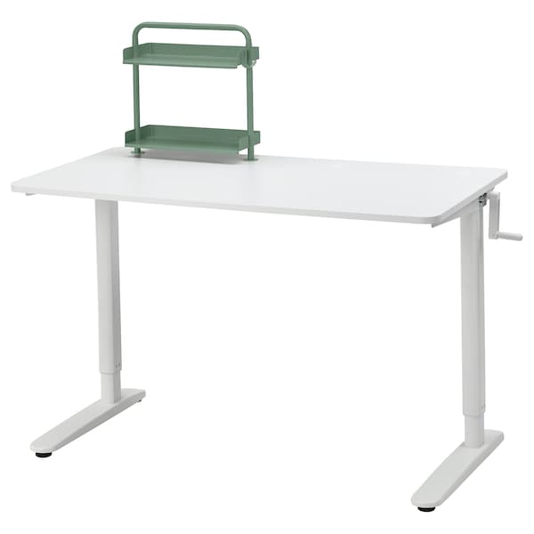 RELATERA - Desk combination sit/stand, white, 117x60 cm