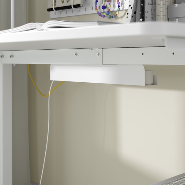 RELATERA - Desk combination sit/stand, white, 117x60 cm