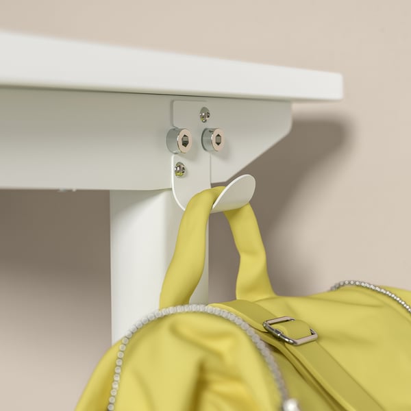 RELATERA desk combination, white/light grey-green, 90x75x60 cm