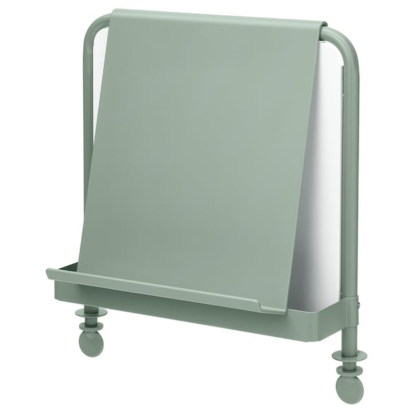 RELATERA - Writing board+whiteboard, set of 2, light grey-green