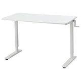 RELATERA desk sit/stand, white, 117x60 cm