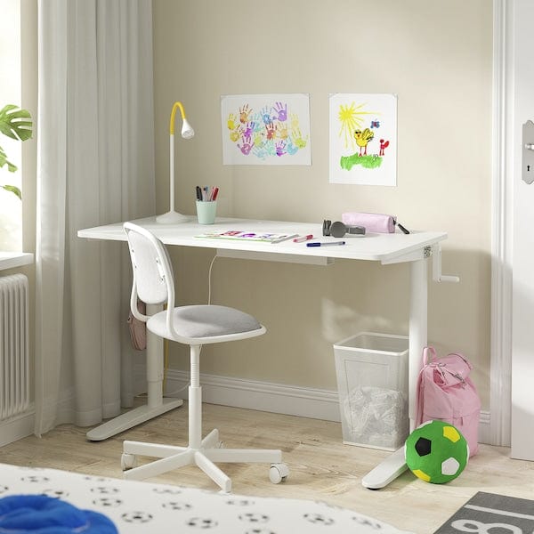 Ikea RELATERA - Desk sit/stand, white, 117x60 cm