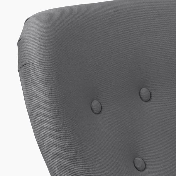 REMSTA armchair, Hakebo dark grey, 60x88x72 cm