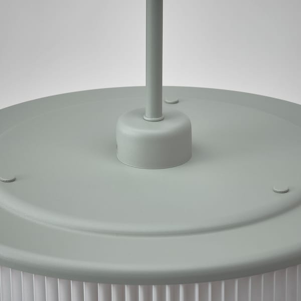 Ikea REMTÅNG - Pendant lamp, grey-green, 38 cm