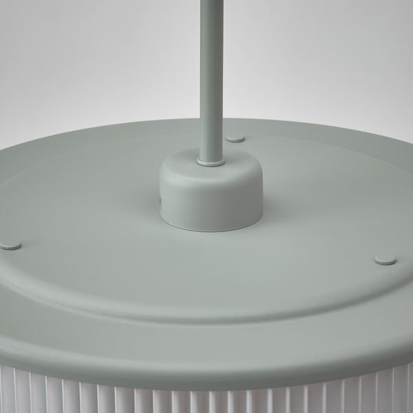 REMTÅNG - REMTÅNG Pendant lamp, grey-green, 38 cm