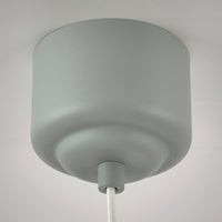 REMTÅNG - Pendant lamp, grey-green, 38 cm