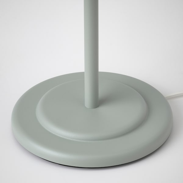REMTÅNG - Table lamp, grey-green,37 cm