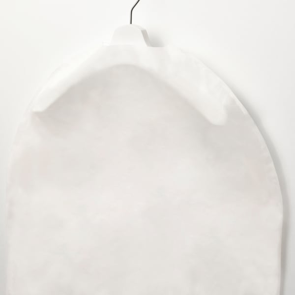 RENSHACKA clothes cover, transparent white, 105x60 cm
