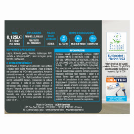 LUXENS WATER-BASED INTERIOR WHITE MATT ENAMEL 125 ML