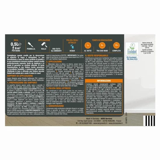 Bricocenter FOSSIL 5 BRILLIANT LUXENS INTERIOR WATER GLAZE 500ML