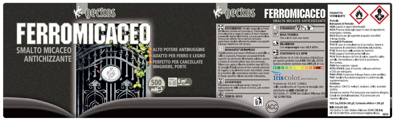 ENAMEL MICACEOUS ANTHRACITE LT2,5