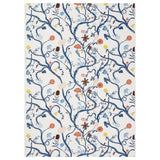 REVFINGERÖRT pre-cut fabric, botanical details/white multicolour, 150x300 cm