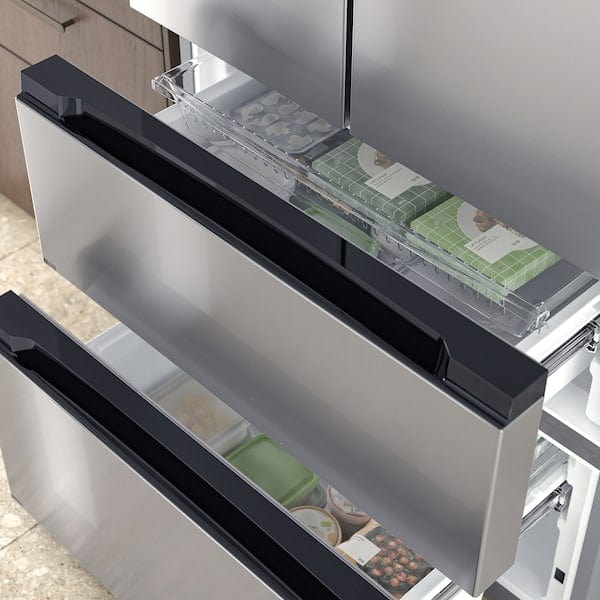 Ikea RIBBENÅS - Double door refrigerator/freezer, IKEA 700 freestanding/inox,347/169 l