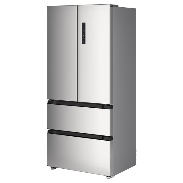 RIBBENÅS - Double door refrigerator/freezer, IKEA 700 freestanding/inox,347/169 l