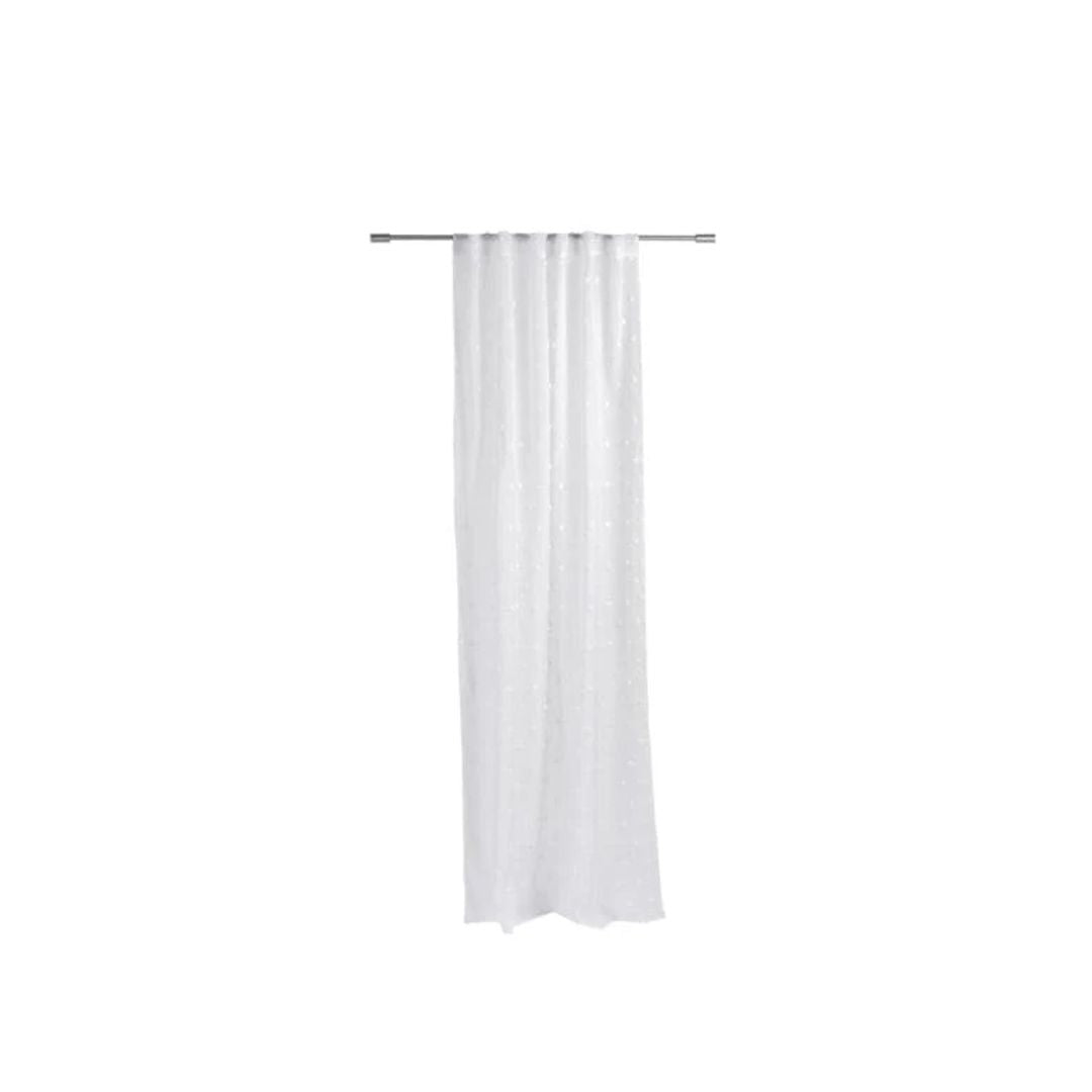 PERLE White curtain W 140 x L 250 cm