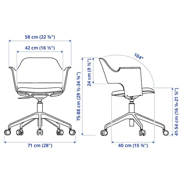 Ikea RIDSPÖ / FJÄLLBERGET - Desk and chair, beige oak ,