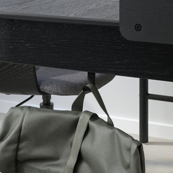 RIDSPÖ desk, anthracite, 140x70 cm