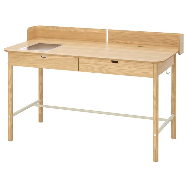 RIDSPÖ desk, oak, 140x70 cm