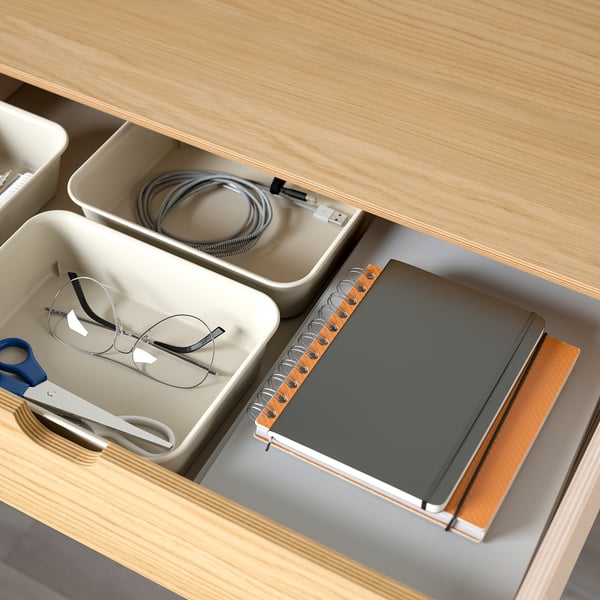 RIDSPÖ desk, oak, 140x70 cm