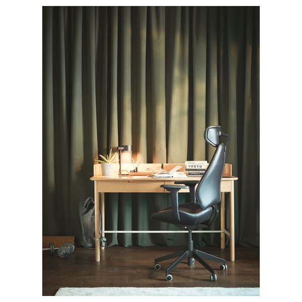 RIDSPÖ desk, oak, 140x70 cm