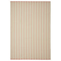 RIDSTIG rug, flatwoven, off-white/red, 170x240 cm