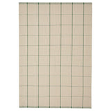 RIDSTIG rug, flatwoven, off-white/green, 133x195 cm