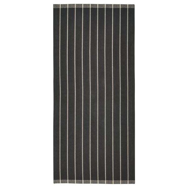 RIDSTIG - RIDSTIG Rug, flatwoven, grey/off-white, 80x180 cm