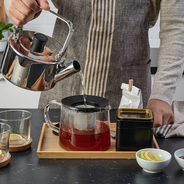 Ikea RIKLIG - Teapot, glass, 1.5 l