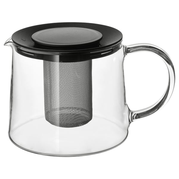 RIKLIG teapot, glass, 1.5 l