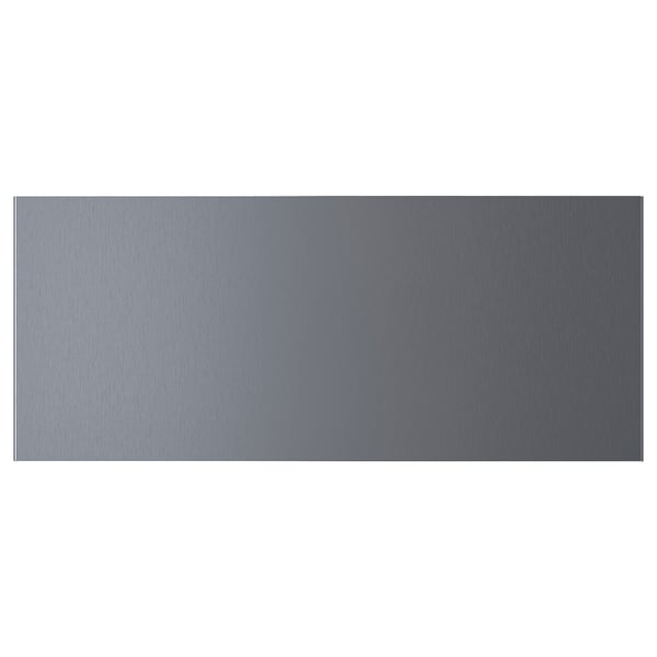 RIKSVIKEN - RIKSVIKEN Drawer front, brushed dark pewter effect, 60x26 cm