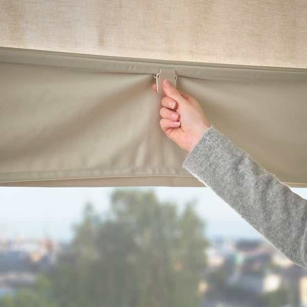 RINGBLOMMA - RINGBLOMMA Roman blind, beige, 60x160 cm