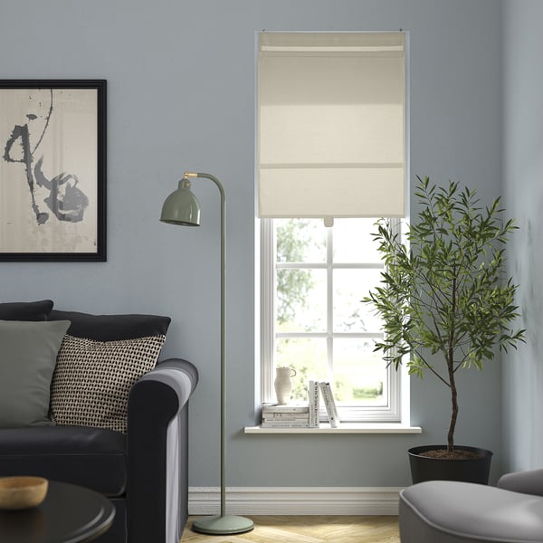 RINGBLOMMA - RINGBLOMMA Roman blind, beige, 60x160 cm