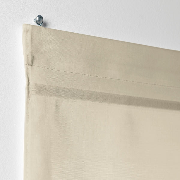 RINGBLOMMA - Roman blind, beige, 80x160 cm