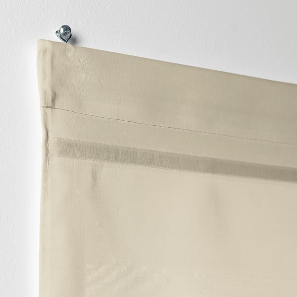 RINGBLOMMA Roman blind, beige, 140x160 cm